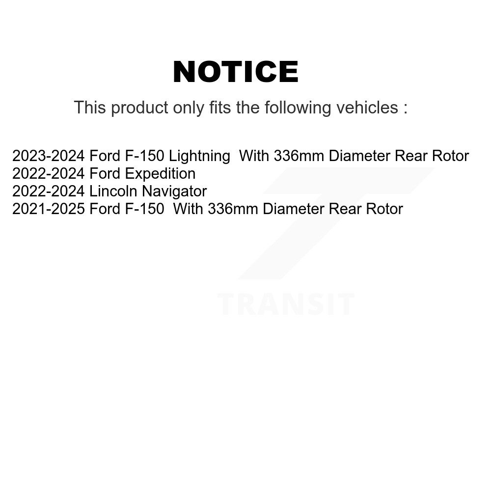 [Arrière] Rotor de frein à disque arrière pour Ford F-150 Expédition Lincoln Navigator DS1-682747