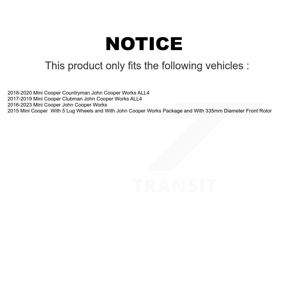 [Front] Rotor de frein à disque avant pour Mini Cooper Countryman Clubman DS1-982127