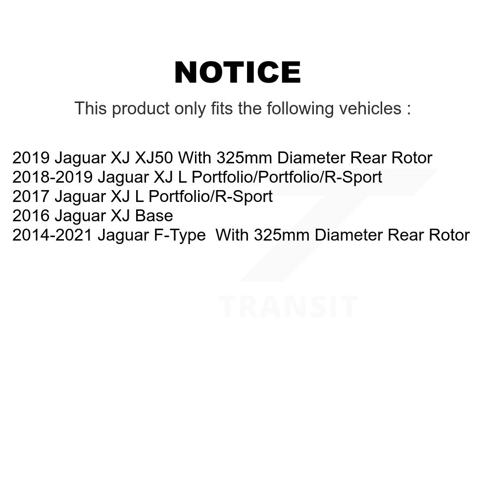 [Arrière] Rotor de frein arrière pour Jaguar F-Type XJ DS1-982340