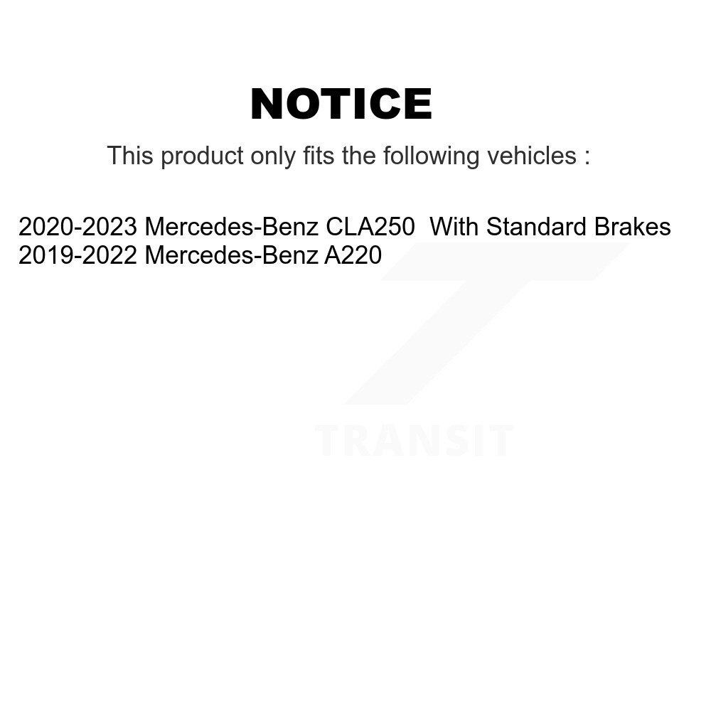 [Arrière] Rotor de frein à disque arrière pour Mercedes-Benz A220 CLA250 DS1-982605