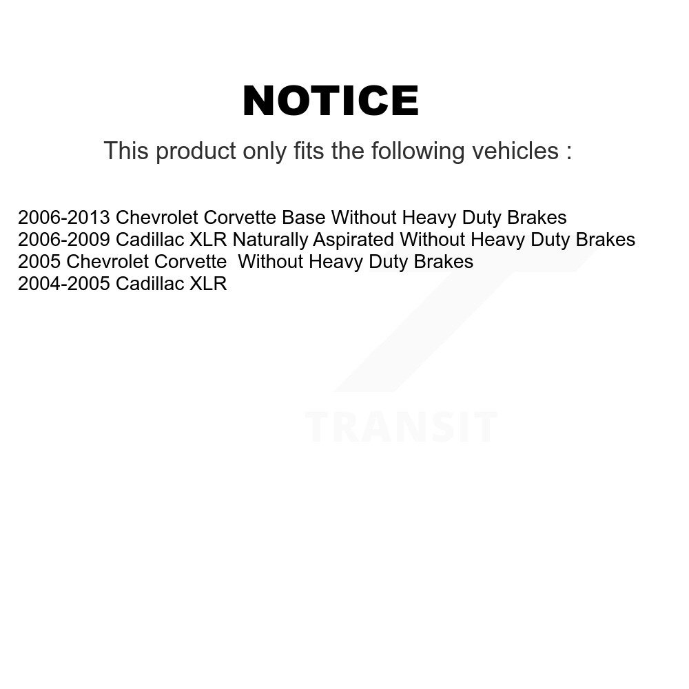 [Arrière] Rotor de frein arrière pour Chevrolet Corvette Cadillac XLR GCR-580252