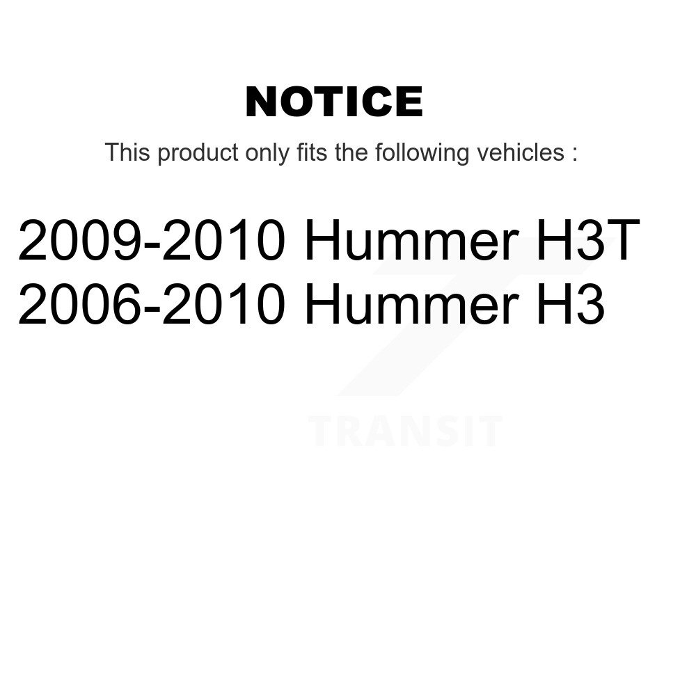[Arrière] Rotor de frein à disque arrière pour Hummer H3 H3T GCR-580358