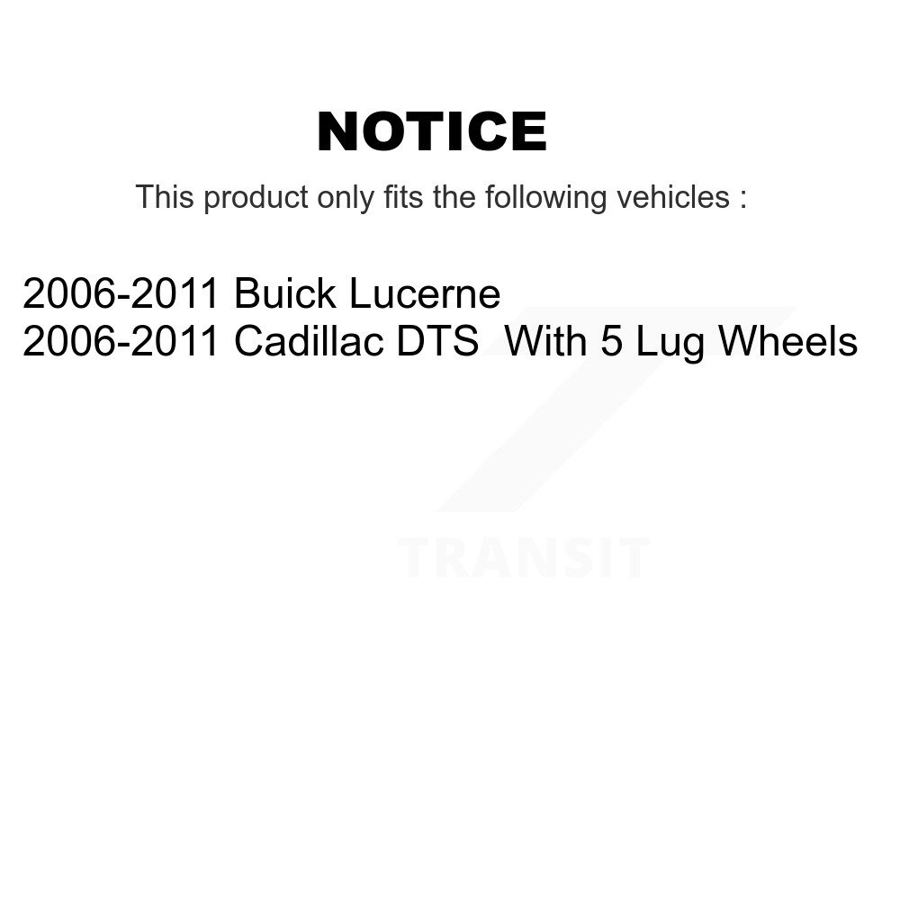 [Arrière] Rotor de frein à disque arrière pour 2006-2011 Buick Lucerne Cadillac DTS GCR-580405