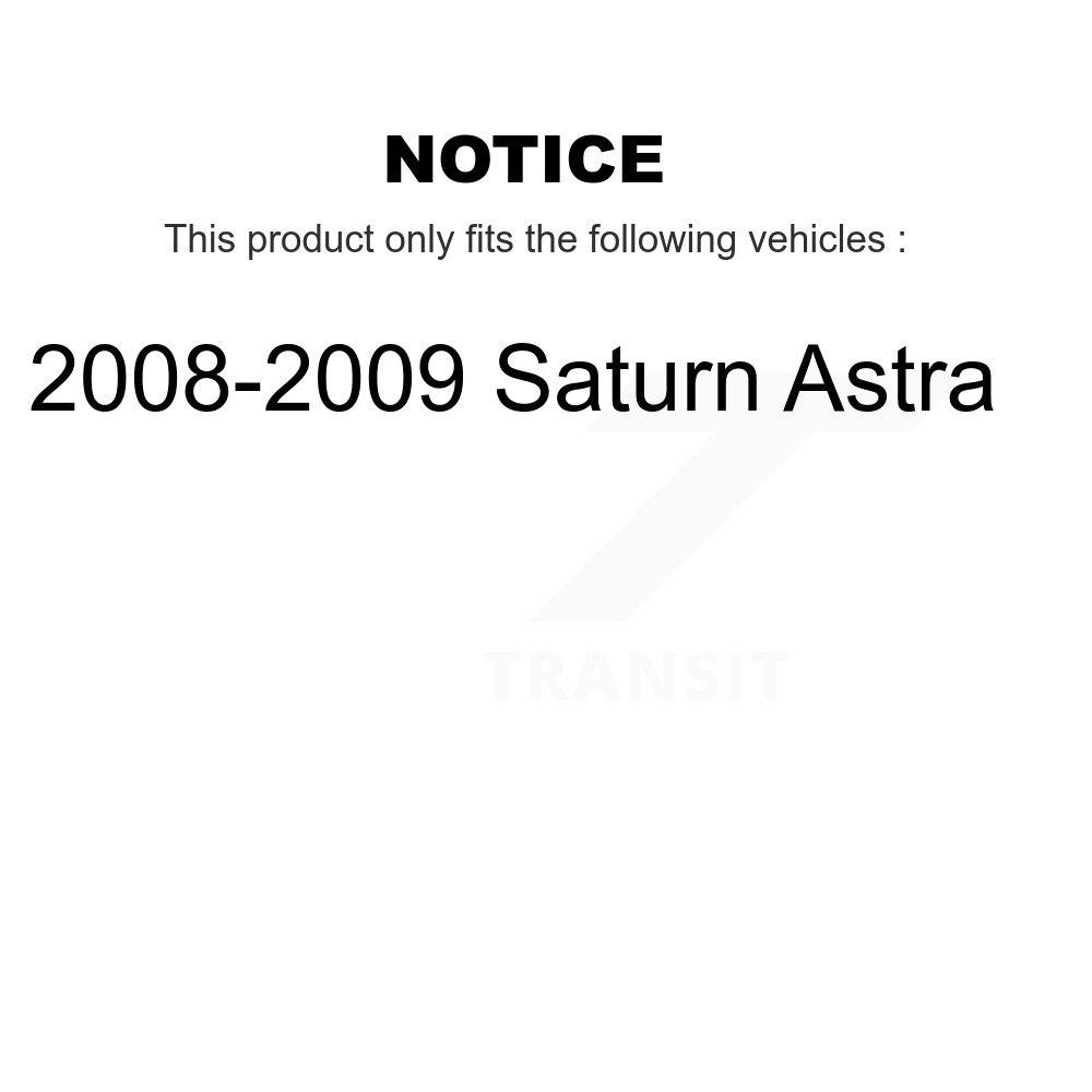 [Arrière] Rotor de frein à disque arrière pour 2008-2009 Saturne Astra GCR-580665