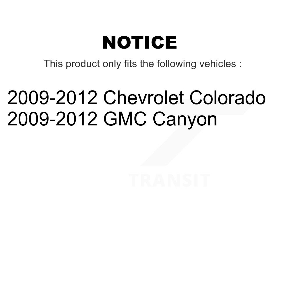 [Front] Rotor de frein à disque avant pour 2009-2012 Chevrolet Colorado GMC Canyon GCR-580709