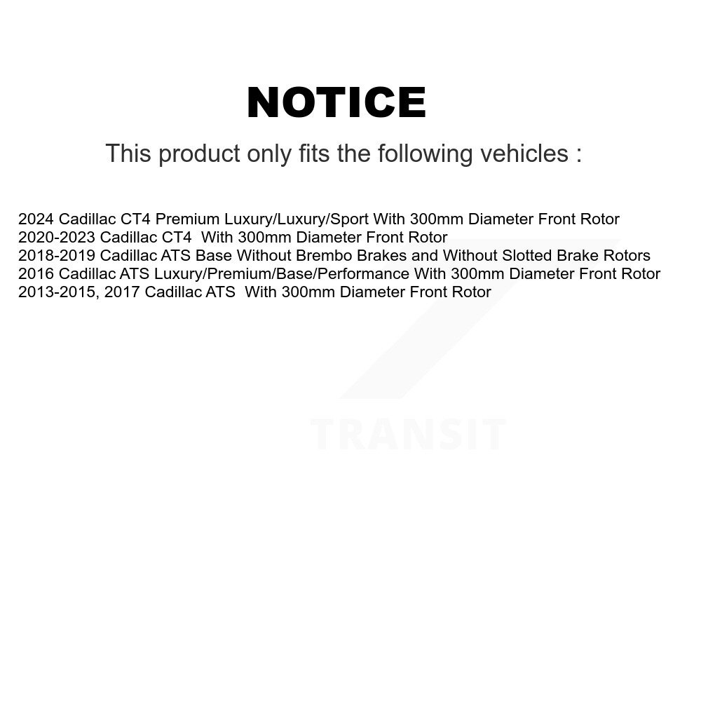 [Front] Rotor de frein à disque avant pour Cadillac ATS CT4 GCR-581043