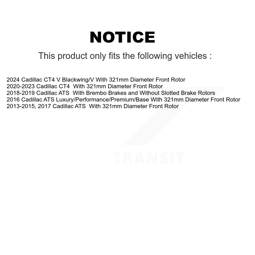 [Front] Rotor de frein à disque avant pour Cadillac ATS CT4 GCR-581048