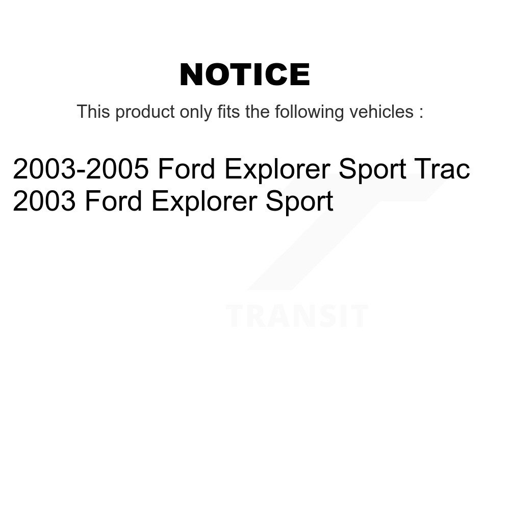 [Arrière] Rotor de frein à disque arrière pour Ford Explorer Sport Trac GCR-680147