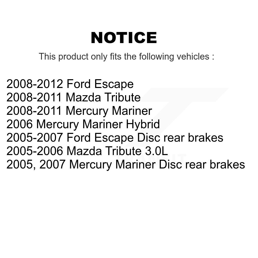 [Front] Rotor de frein à disque avant pour Ford Escape Mazda Hommage Mercury Mariner GCR-680272
