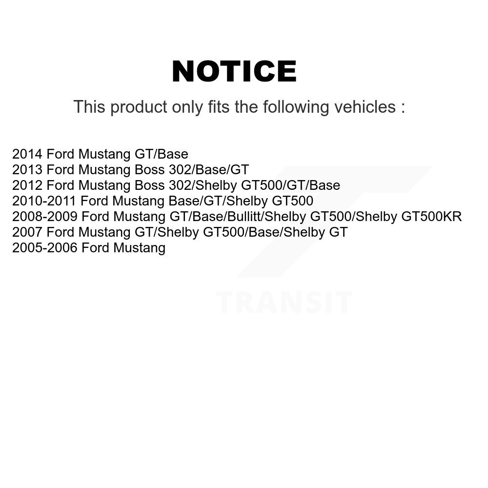 [Arrière] Rotor de frein à disque arrière pour Ford Mustang GCR-680318
