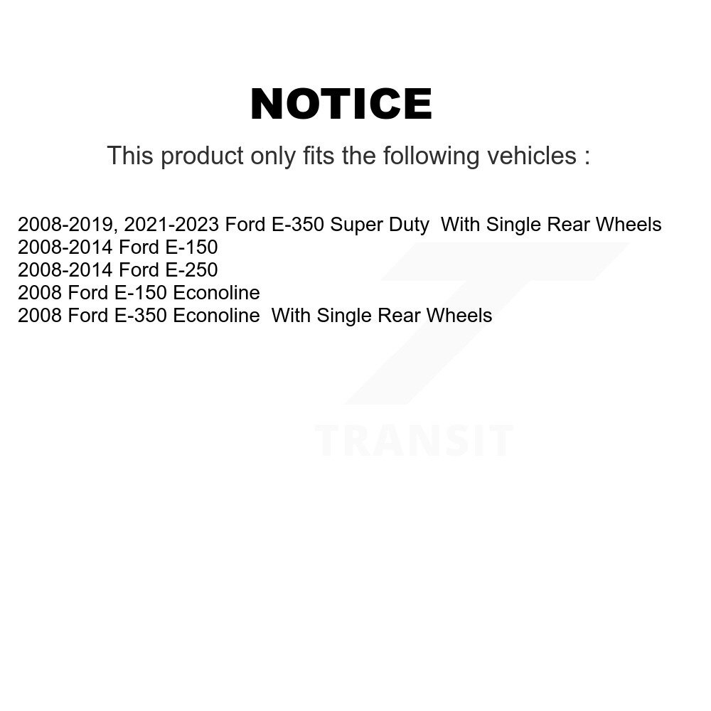 [Arrière] Rotor à disque arrière pour Ford E-350 Super Duty E-250 E-150 Econoline GCR-680679