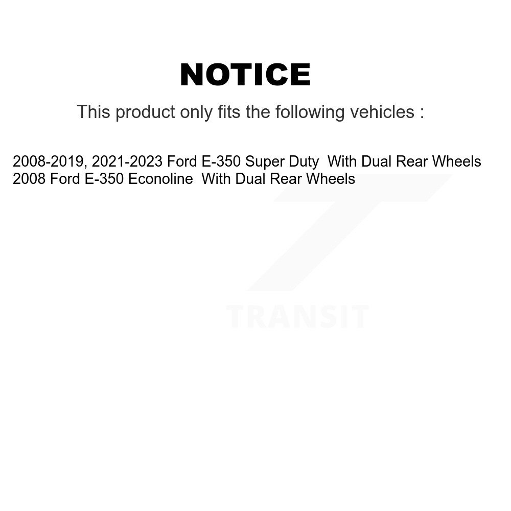 [Arrière] Rotor de frein à disque arrière pour Ford E-350 Super Duty Econoline avec roues doubles