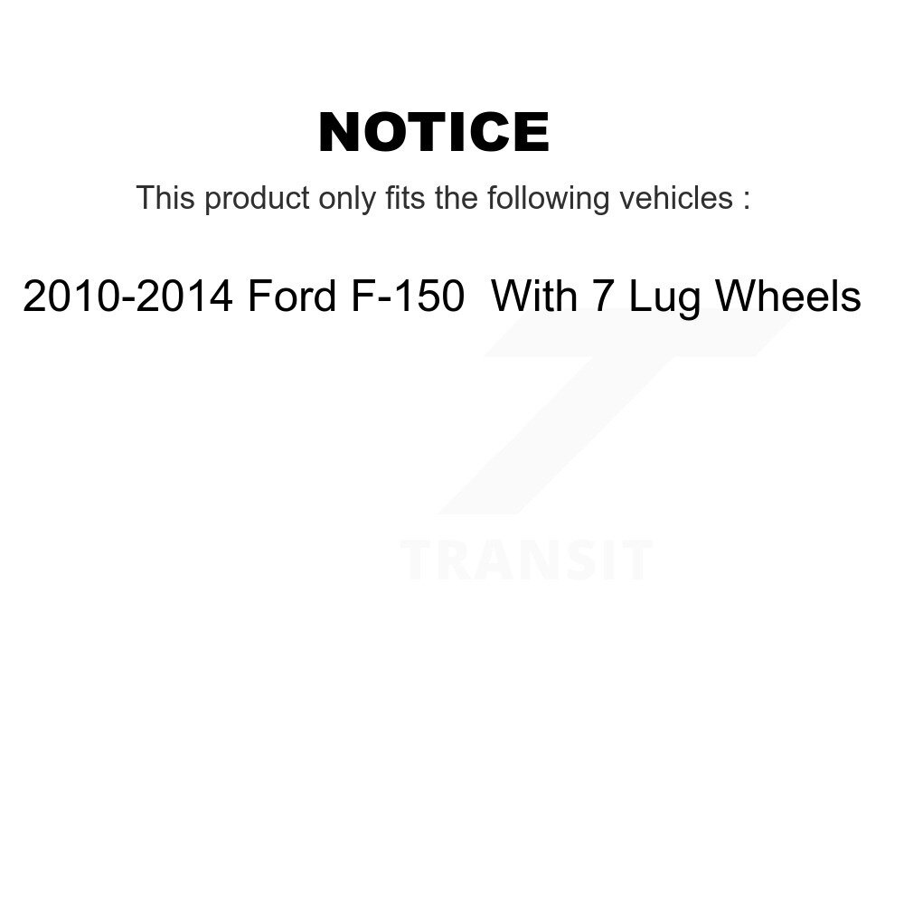 [Front] Rotor de frein à disque avant pour Ford F-150 2010-2014 avec 7 roues de lug GCR-680768