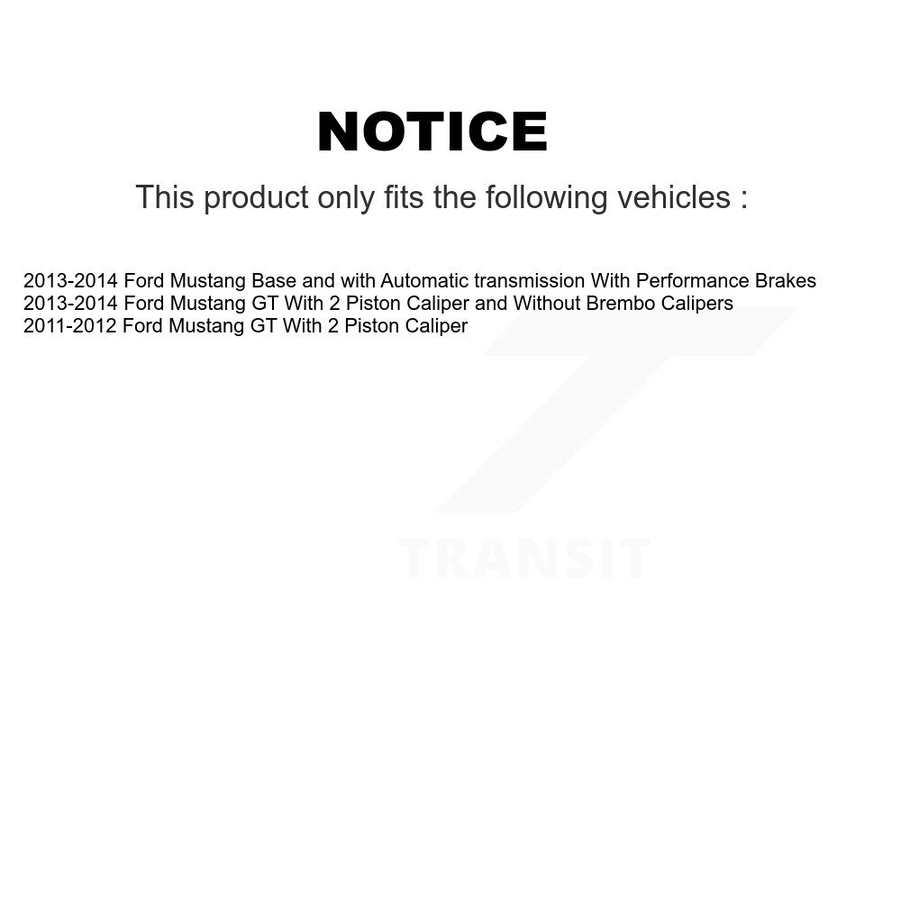 [Front] Rotor de frein à disque avant pour Ford Mustang GCR-680811