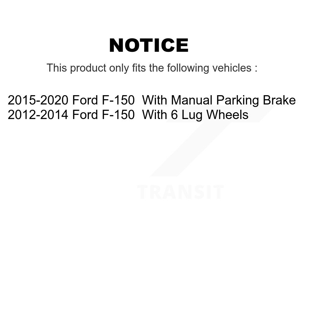 [Arrière] Rotor de frein à disque arrière pour Ford F-150 GCR-680976