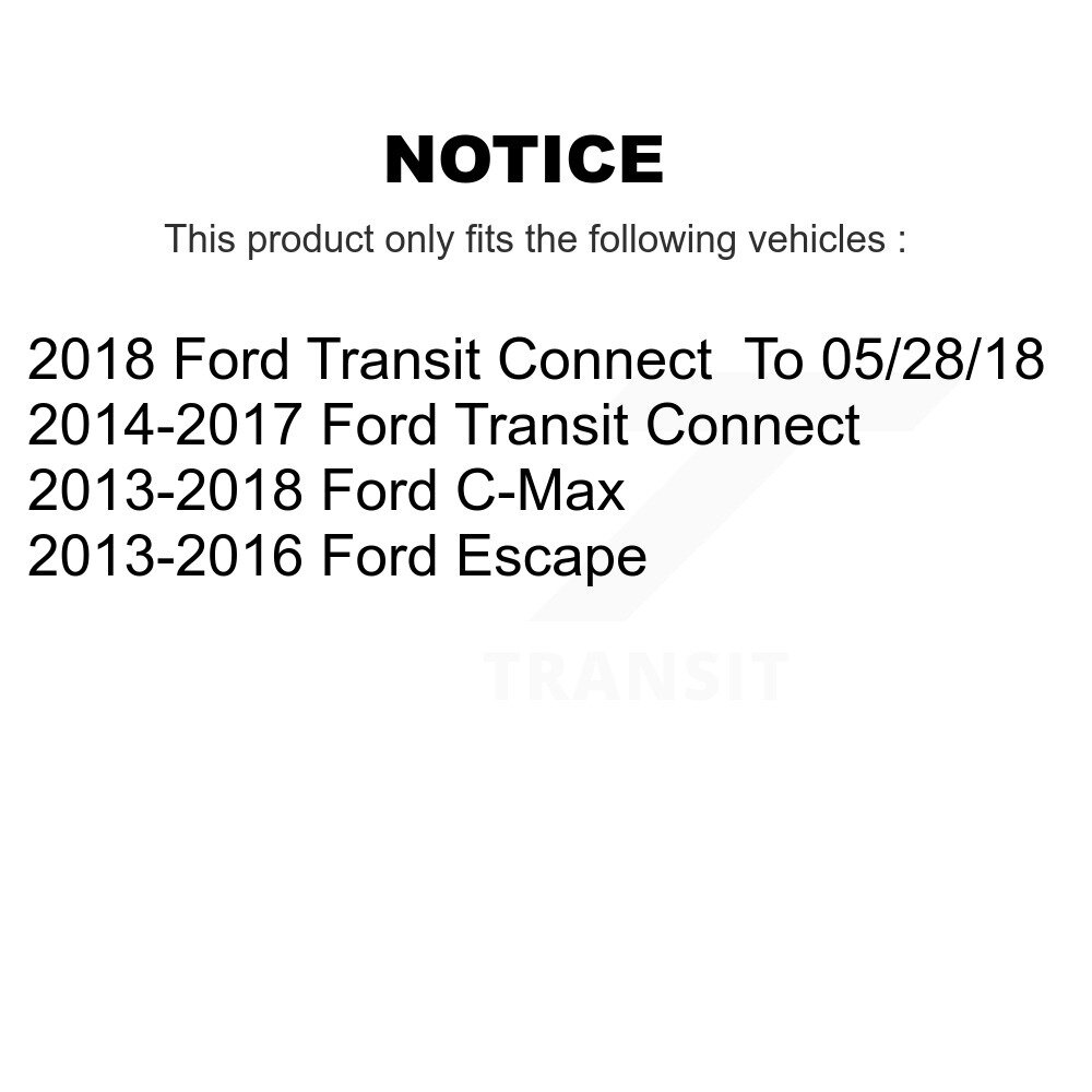 [Arrière] Rotor de frein à disque arrière pour Ford Escape Transit Connect C-Max GCR-680999