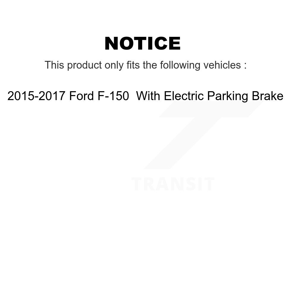 [Arrière] Rotor de frein à disque arrière pour Ford F-150 2015-2017 avec parking électrique GCR-681951