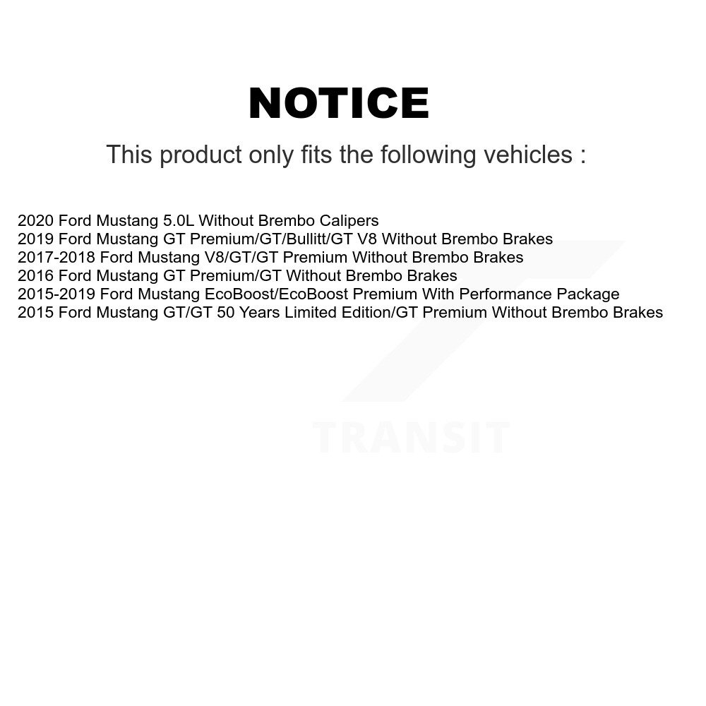 [Front] Rotor de frein à disque avant pour Ford Mustang GCR-681952