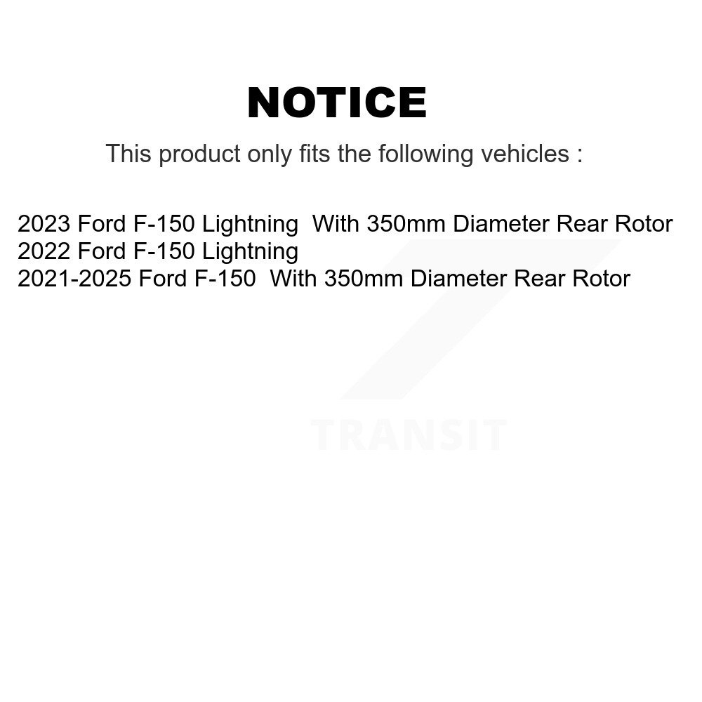 [Arrière] Rotor de frein arrière pour Ford F-150 Lightning GCR-682765