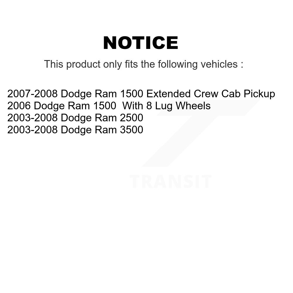 [Front] Rotor de frein à disque avant pour Dodge Ram 1500 3500 2500 GCR-780143