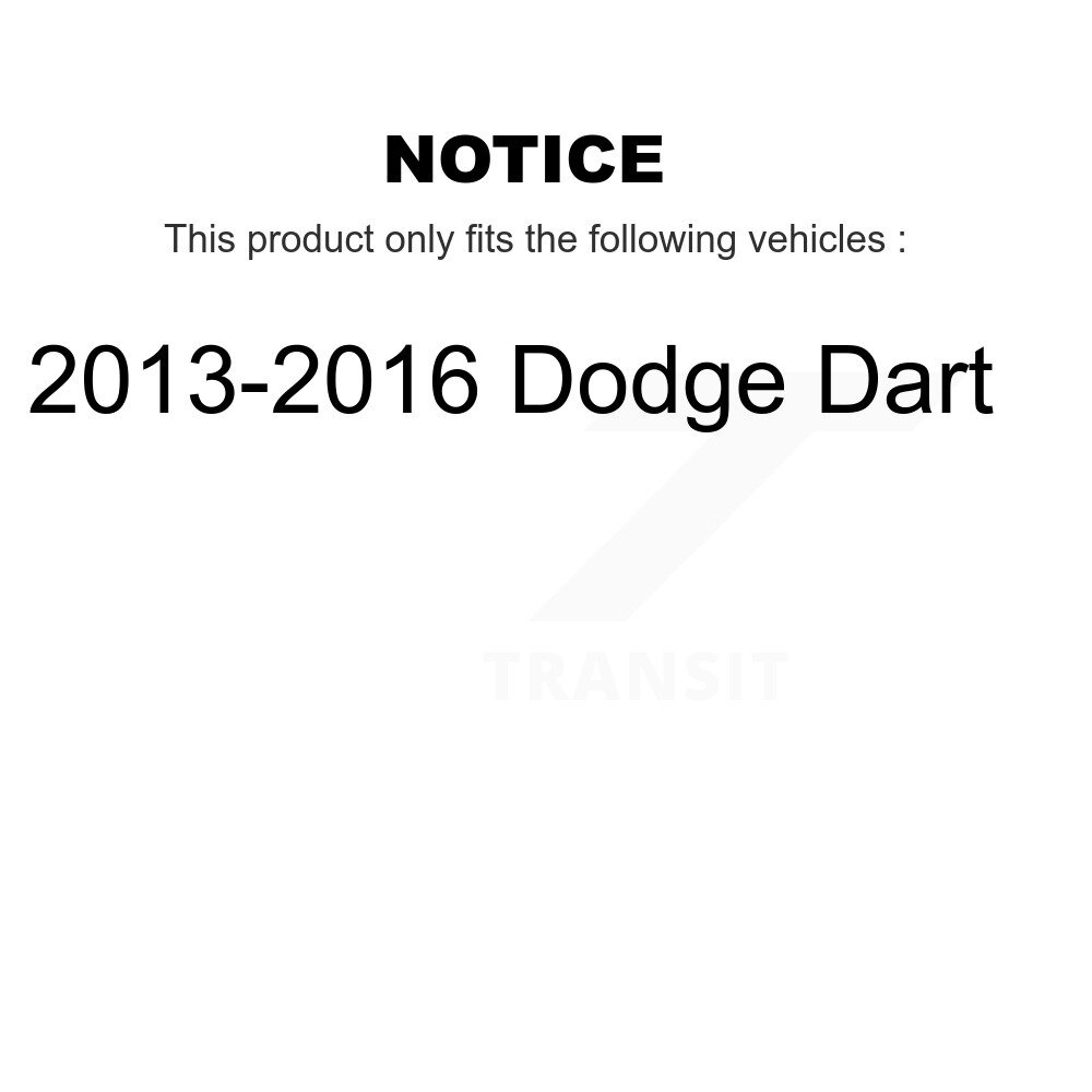 [Arrière] Rotor de frein à disque arrière pour 2013-2016 Dodge Dart GCR-781087