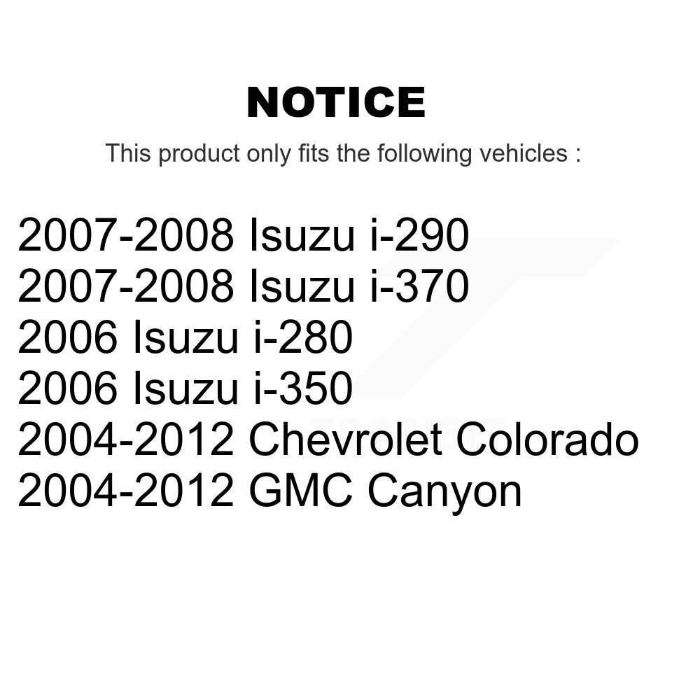 [Arrière] Tambour de frein enrobé arrière pour Chevrolet Colorado GMC Canyon Isuzu i-280 i-350 i-290