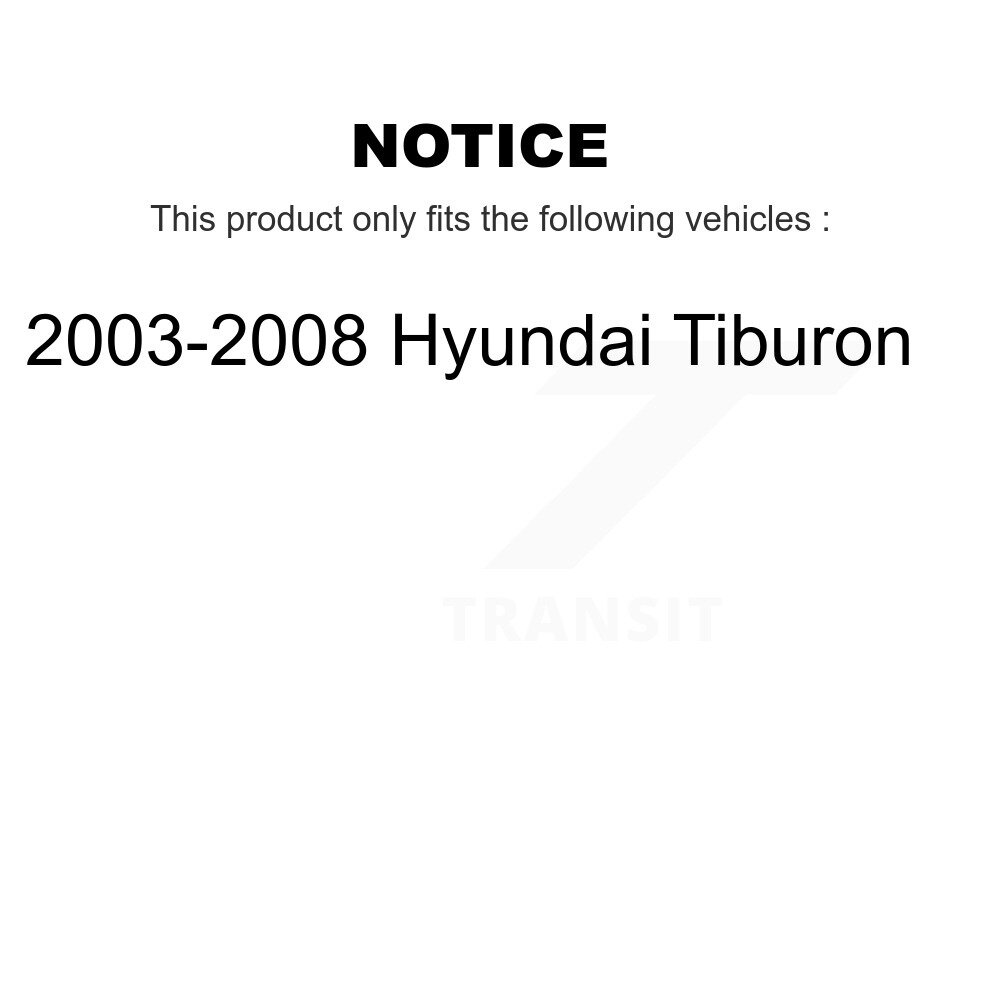 [Arrière] Rotor de frein à disque arrière pour 2003-2008 Hyundai Tiburon GCR-980086