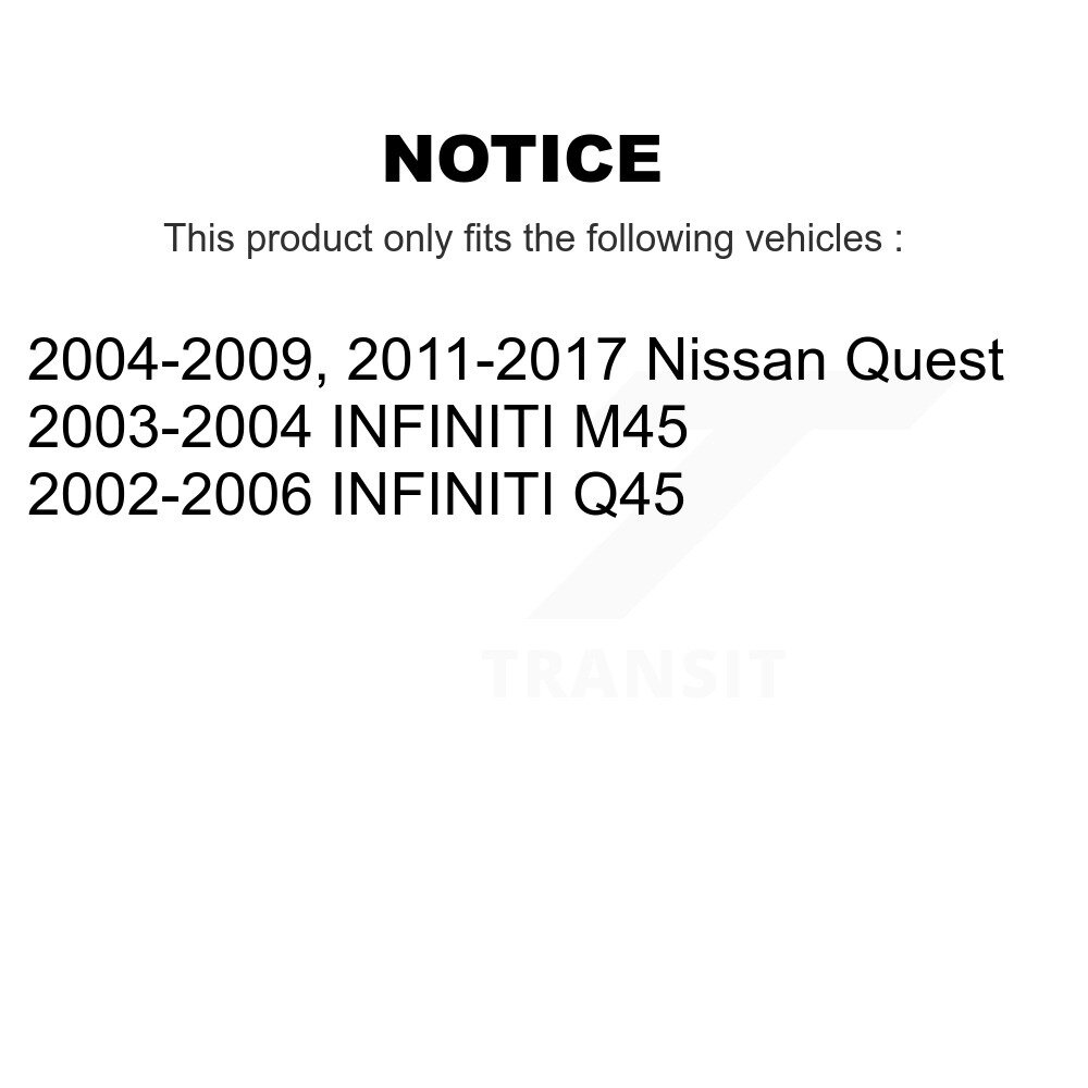 [Front] Rotor de frein à disque avant pour Nissan Quest INFINITI Q45 M45 GCR-980116