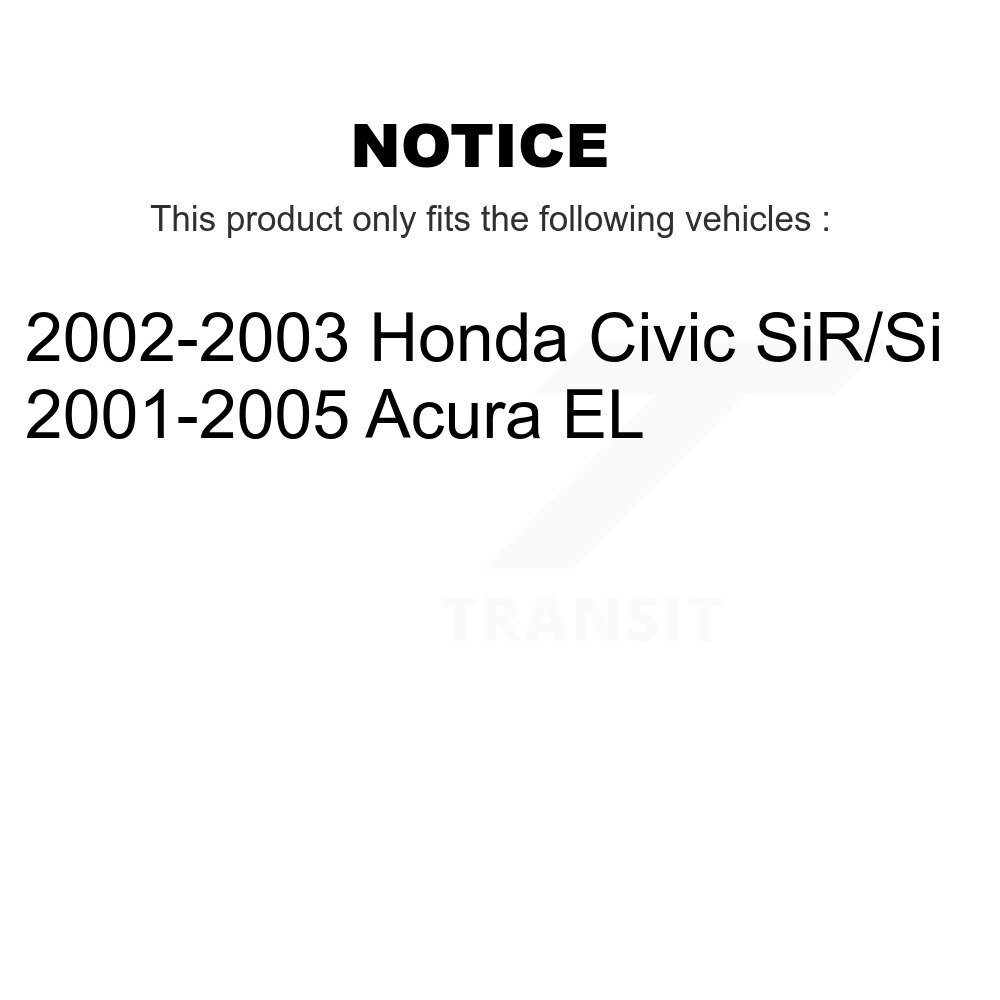 [Arrière] Rotor de frein à disque arrière pour Honda Civic Acura EL GCR-980174