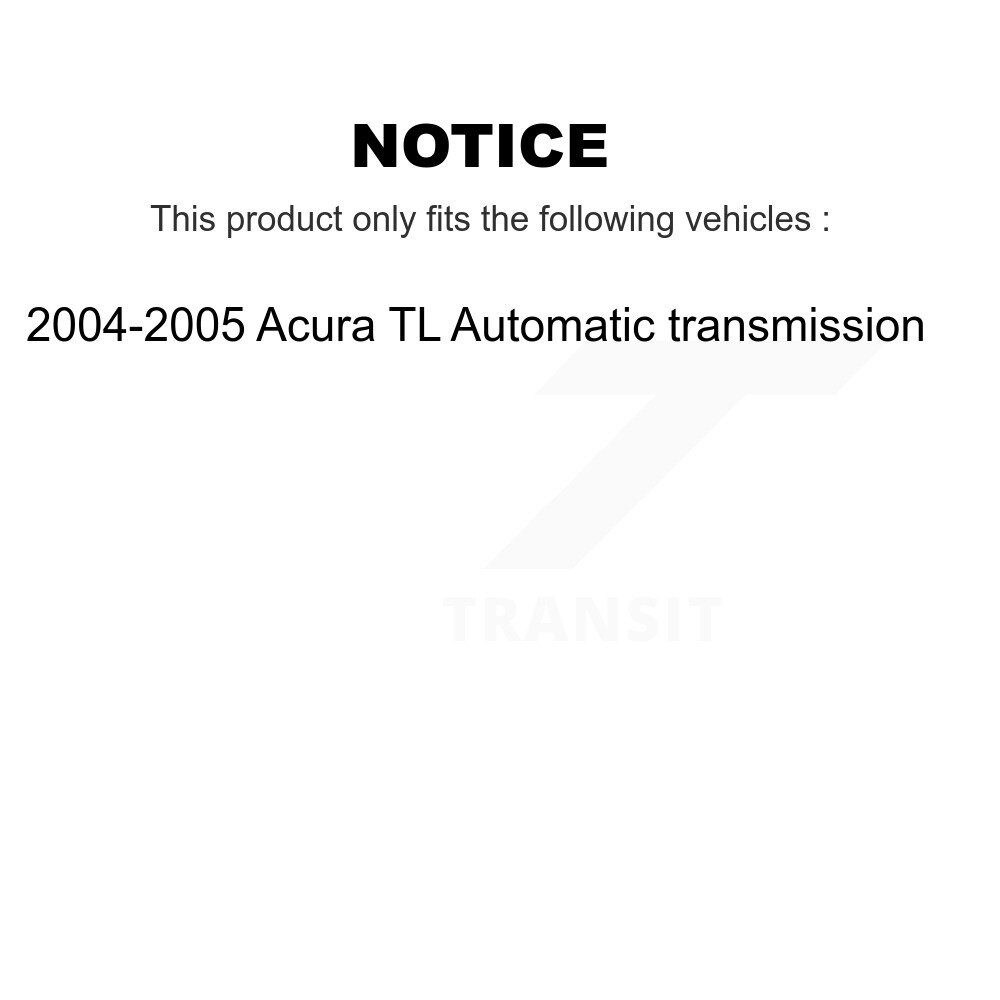 [Front] Rotor de frein à disque avant pour 2004-2005 Acura TL Transmission automatique GCR-980220