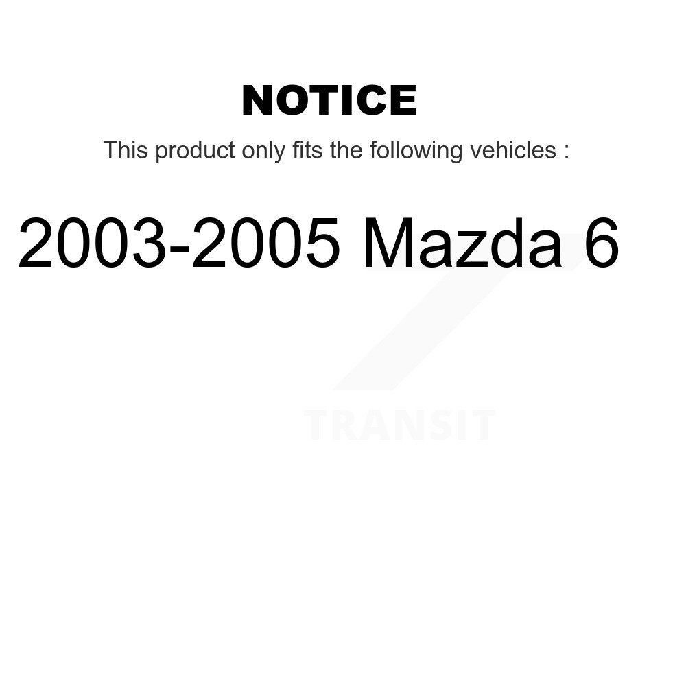 [Front] Rotor de frein à disque avant pour 2003-2005 Mazda 6 GCR-980288