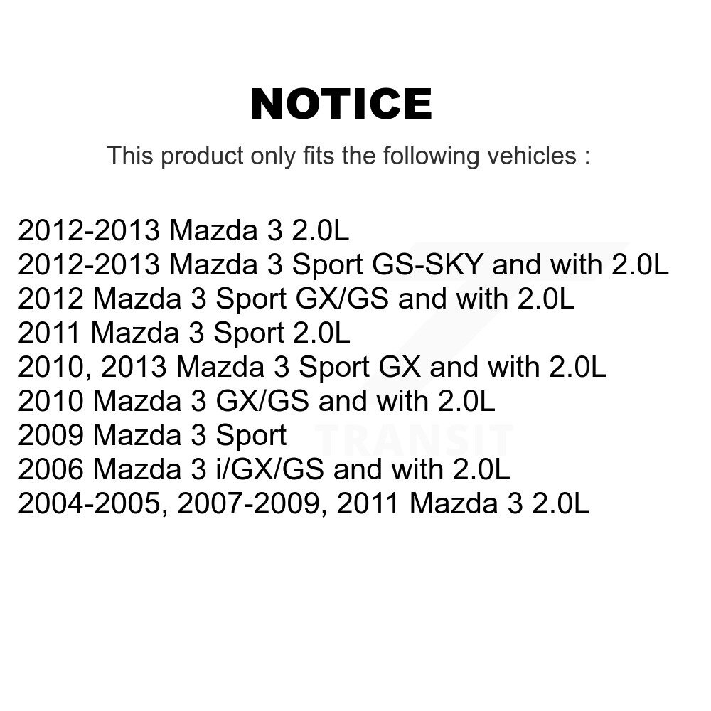 [Front] Rotor de frein à disque avant pour Mazda 3 Sport GCR-980295