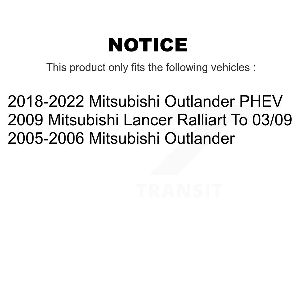 [Front] Rotor de frein à disque avant pour Mitsubishi Outlander PHEV Lancer GCR-980352