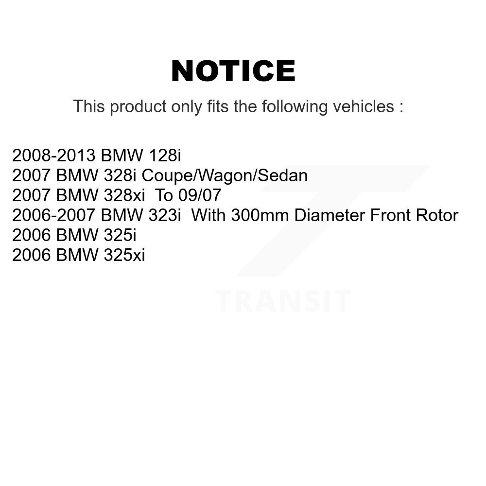 [Front] Rotor de frein à disque avant pour BMW 128i 328i 323i 328xi 325i 325xi GCR-980482