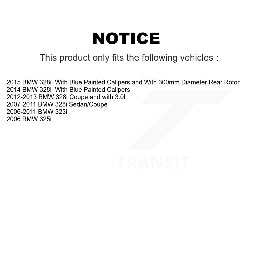 [Arrière] Rotor de frein à disque arrière pour BMW 323i 328i 325i GCR-980490
