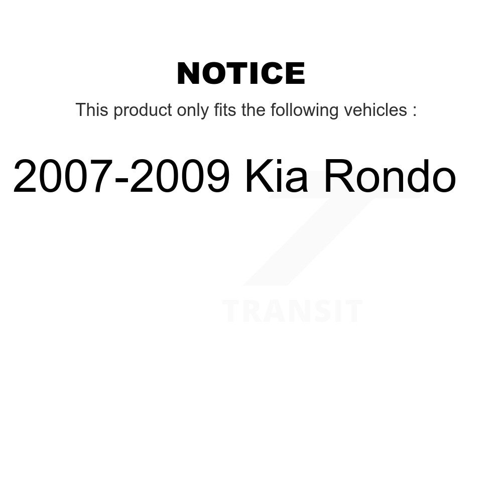[Front] Rotor de frein à disque avant pour 2007-2009 Kia Rondo GCR-980598