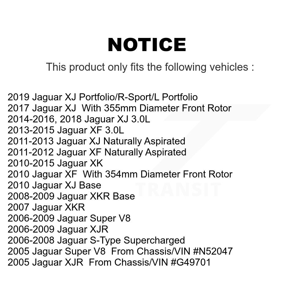 [Front] Rotor de frein à disque avant pour Jaguar XF XJ XKR Type S XK XJR Super V8 GCR-980646