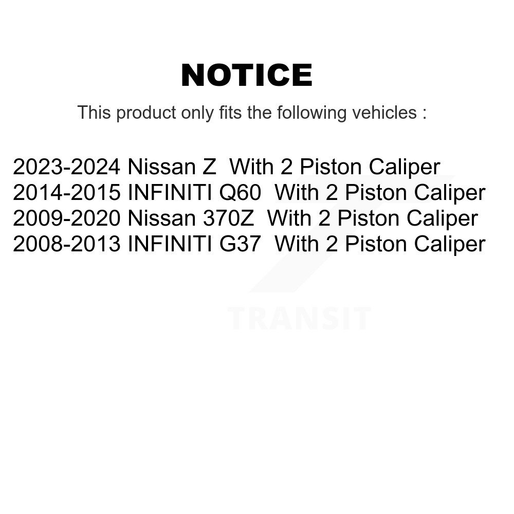 [Arrière] Rotor de frein à disque arrière pour INFINITI G37 Nissan 370Z Q60 Z GCR-980663