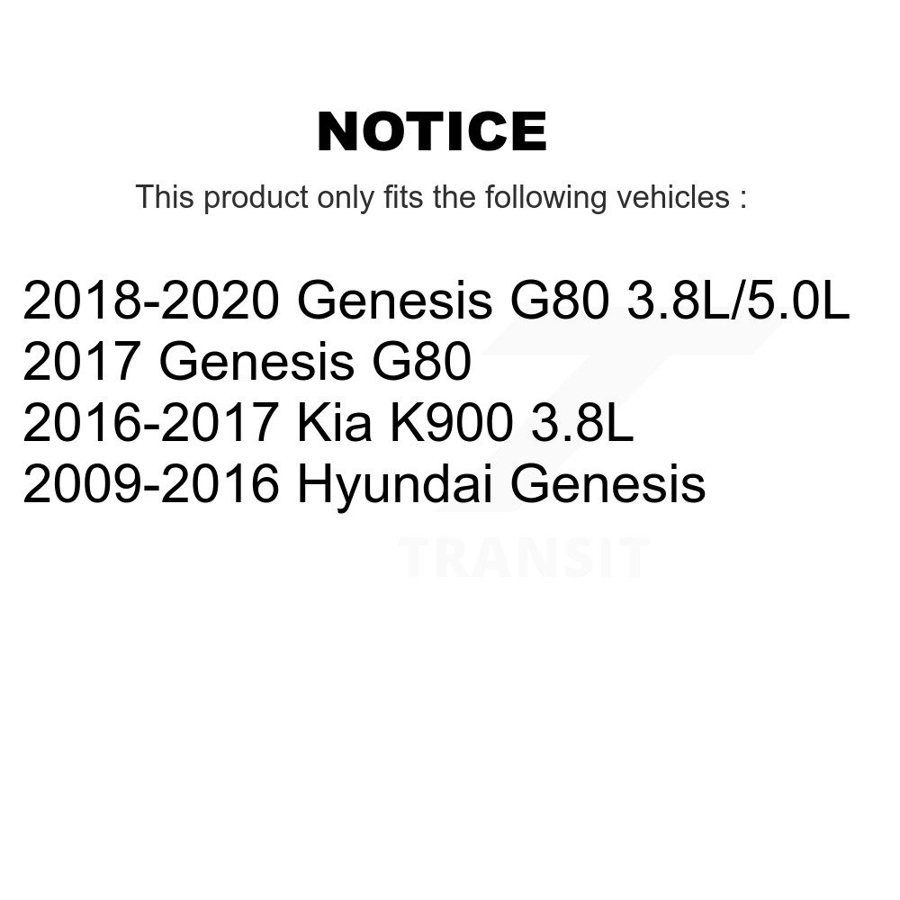 [Arrière] Rotor de frein à disque arrière pour Hyundai Genesis G80 Kia K900 GCR-980708