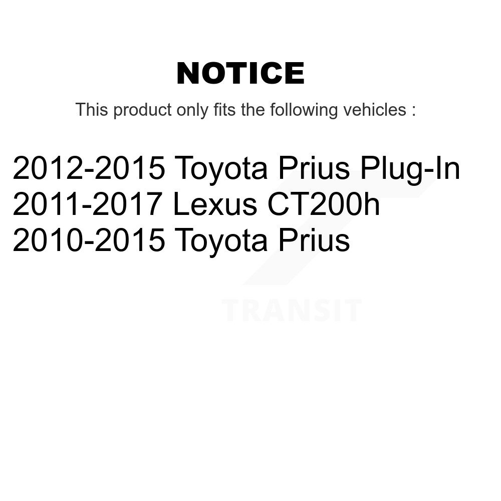 [Front] Rotor de frein à disque avant pour Toyota Prius Lexus CT200h Plug-In GCR-980750