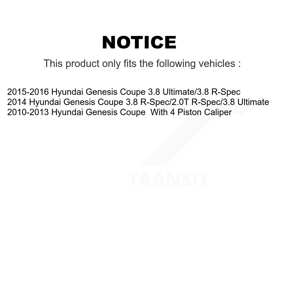 [Front] Rotor de frein à disque avant pour Hyundai Genesis Coupe GCR-980766