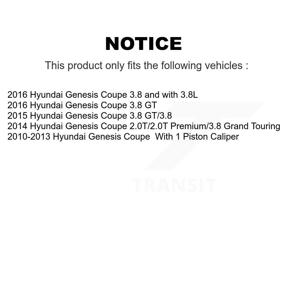 [Front] Rotor de frein à disque avant pour Hyundai Genesis Coupe GCR-980767