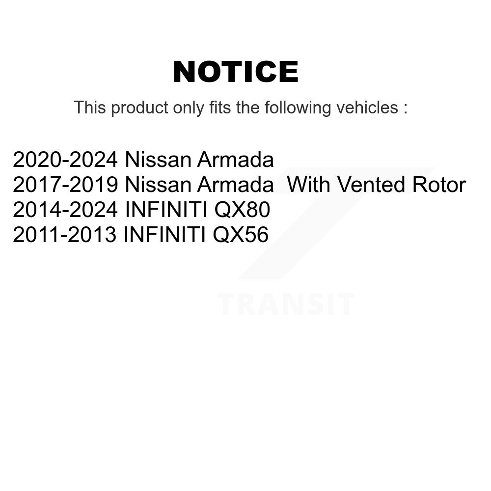 [Arrière] Rotor de frein à disque arrière pour INFINITI QX80 Nissan Armada QX56 GCR-980866