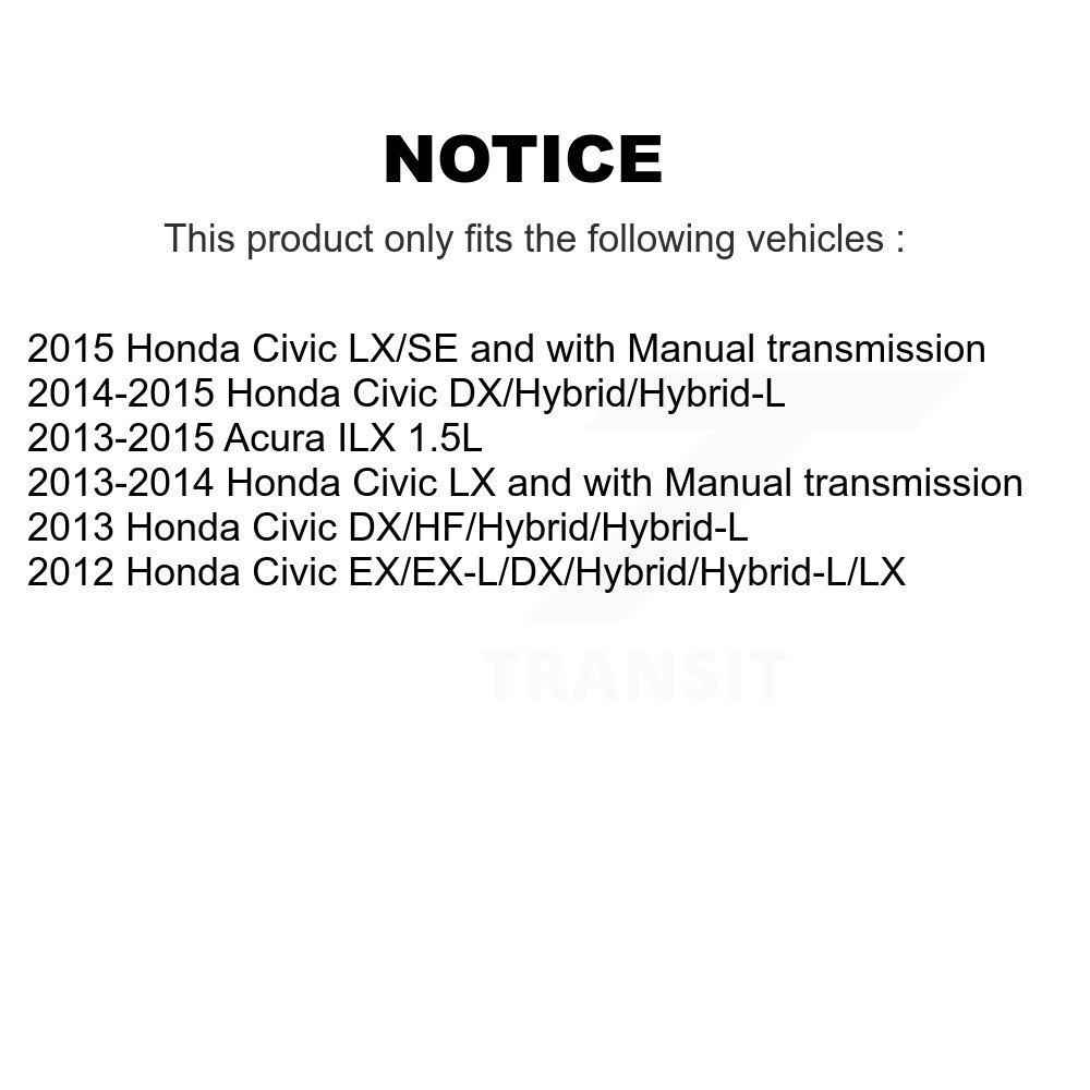 [Front] Rotor de frein à disque avant pour Honda Civic Acura ILX GCR-980952