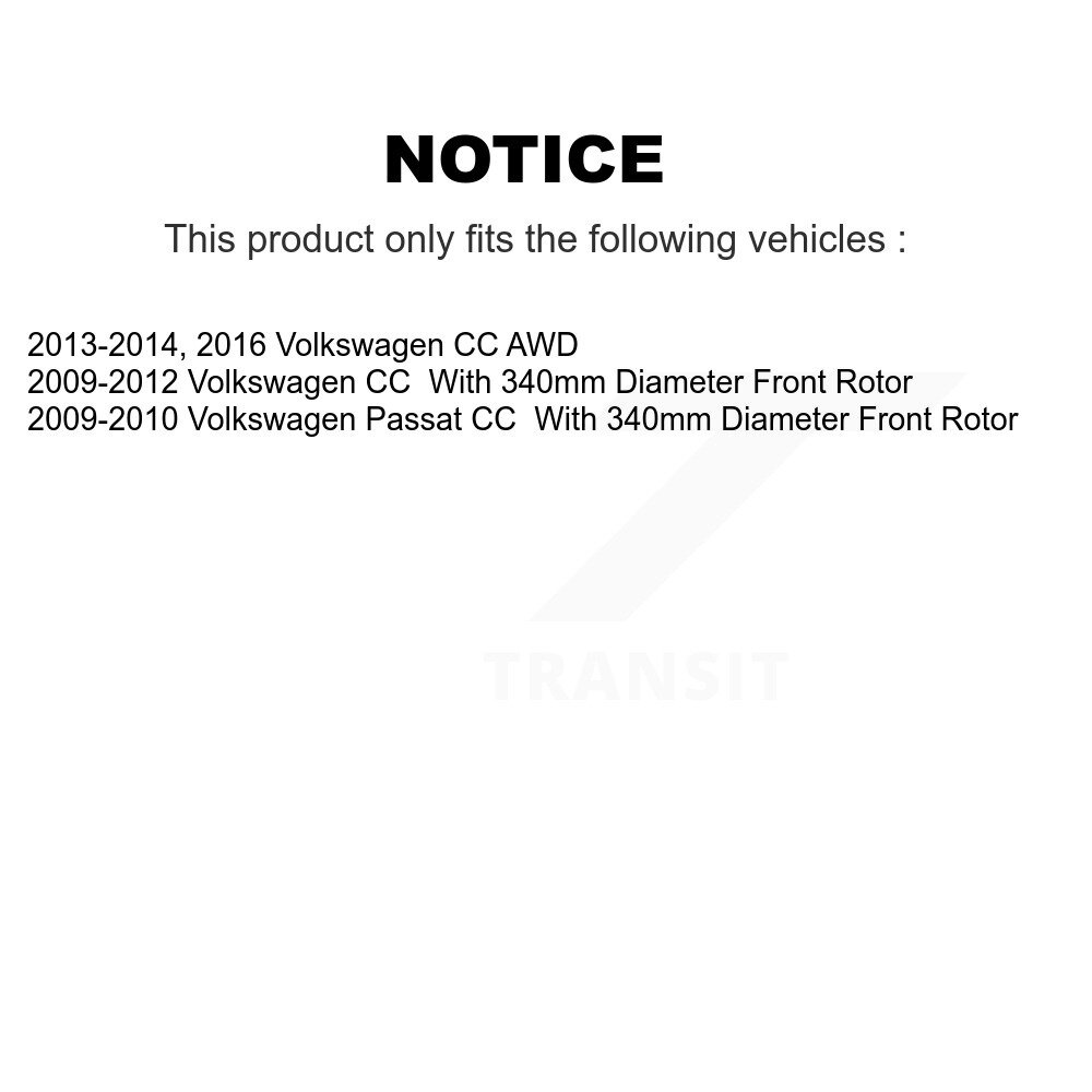 [Front] Rotor de frein à disque avant pour Volkswagen CC Passat GCR-980953