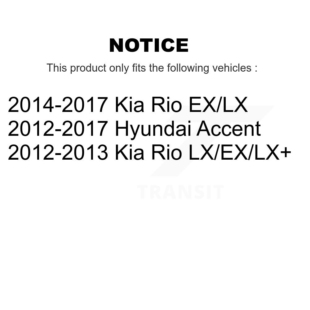 [Front] Rotor de frein à disque avant pour Hyundai Accent Kia Rio GCR-980978