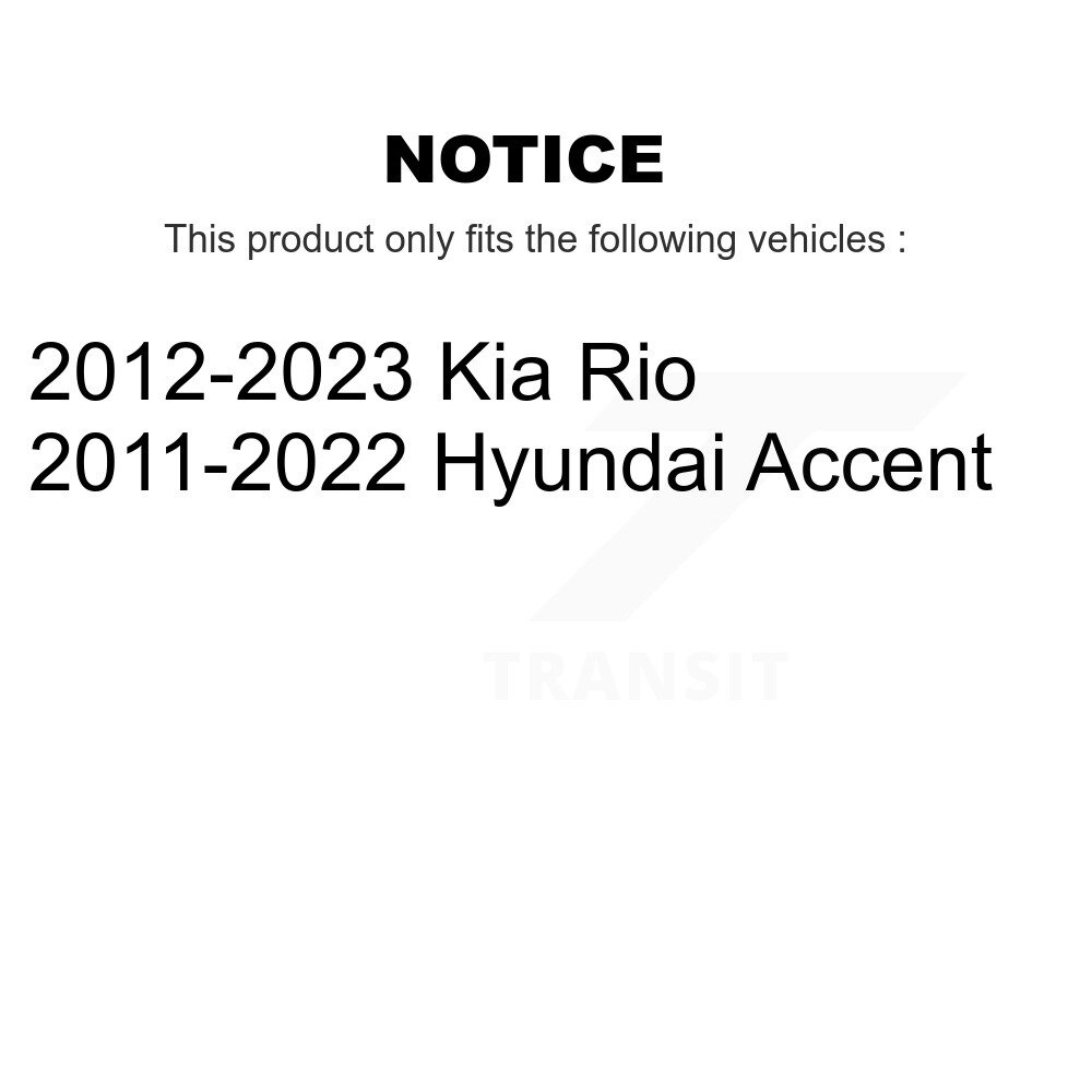 [Arrière] Rotor de frein à disque arrière pour Hyundai Accent Kia Rio GCR-980980