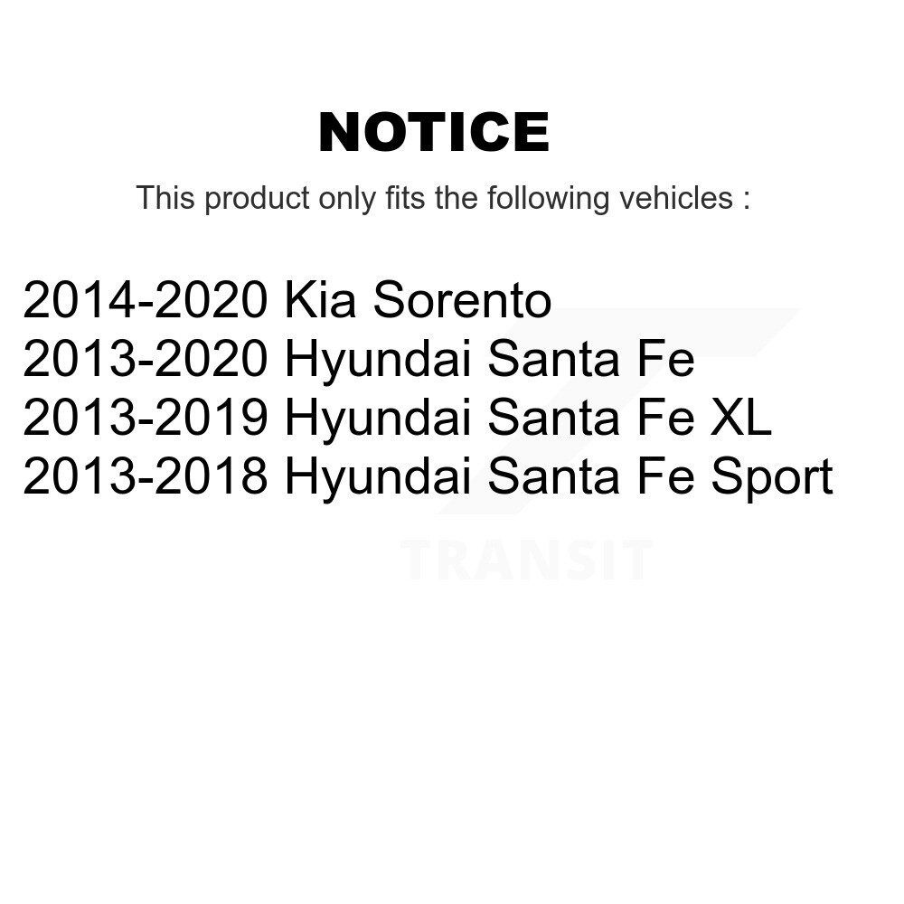 [Front] Rotor de frein à disque avant pour Hyundai Santa Fe Sport Kia Sorento XL GCR-981010