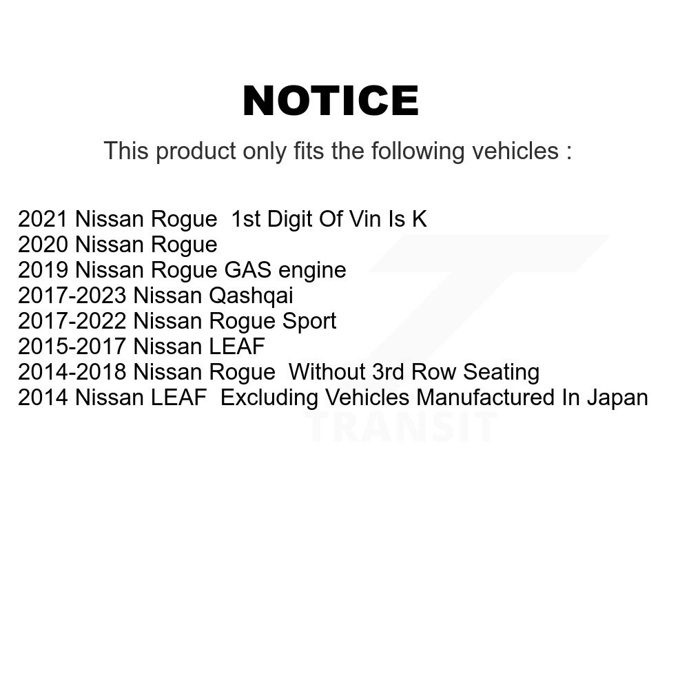 [Front] Rotor de frein à disque avant pour Nissan Rogue Sport Qashqai LEAF GCR-981773