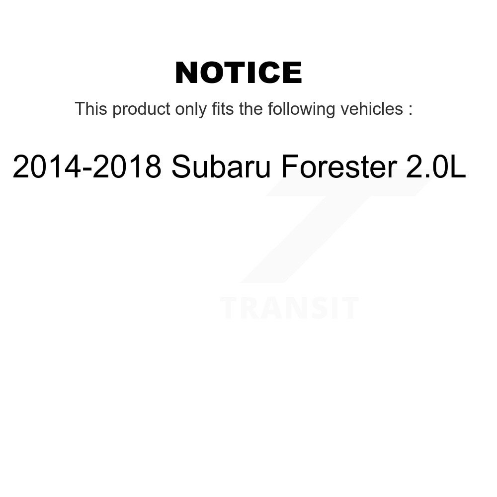 [Arrière] Rotor de frein à disque arrière pour 2014-2018 Subaru Forester 2.0L GCR-981787